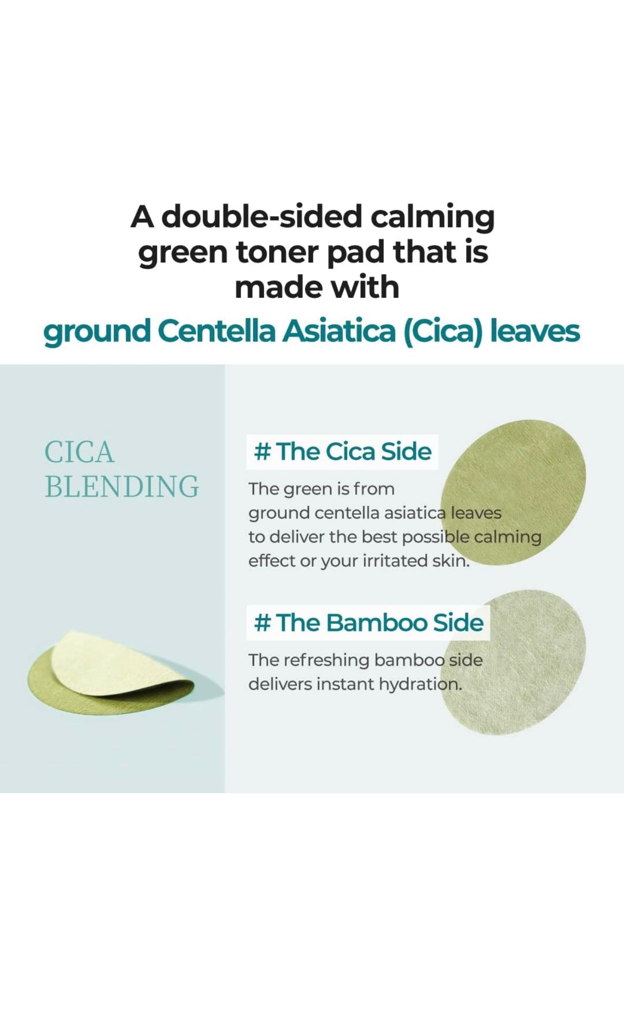 **BOGO** Numbuzin no.1 Centella Re-leaf Green Toner Pad