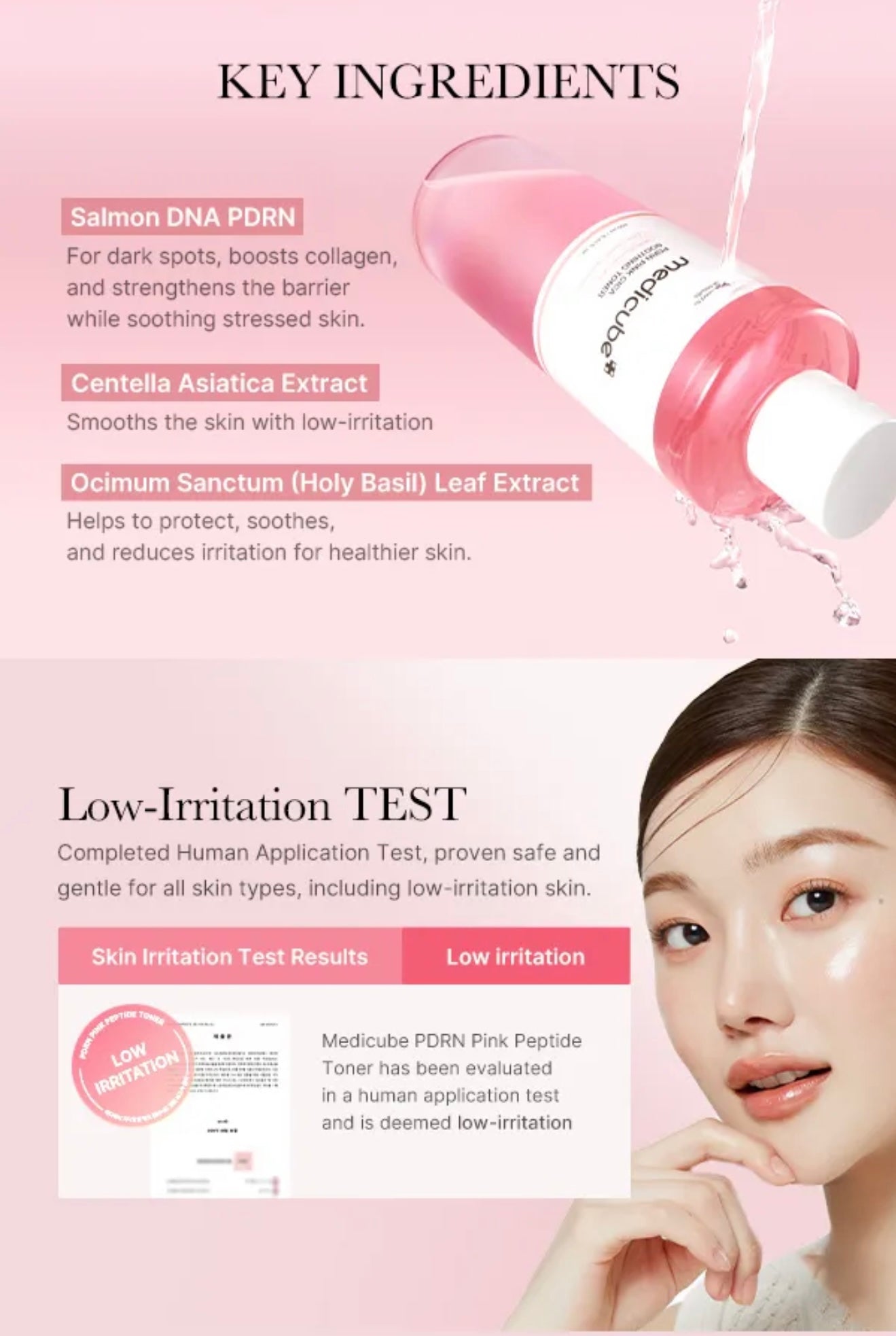 medicube PDRN Pink Cica Soothing Toner