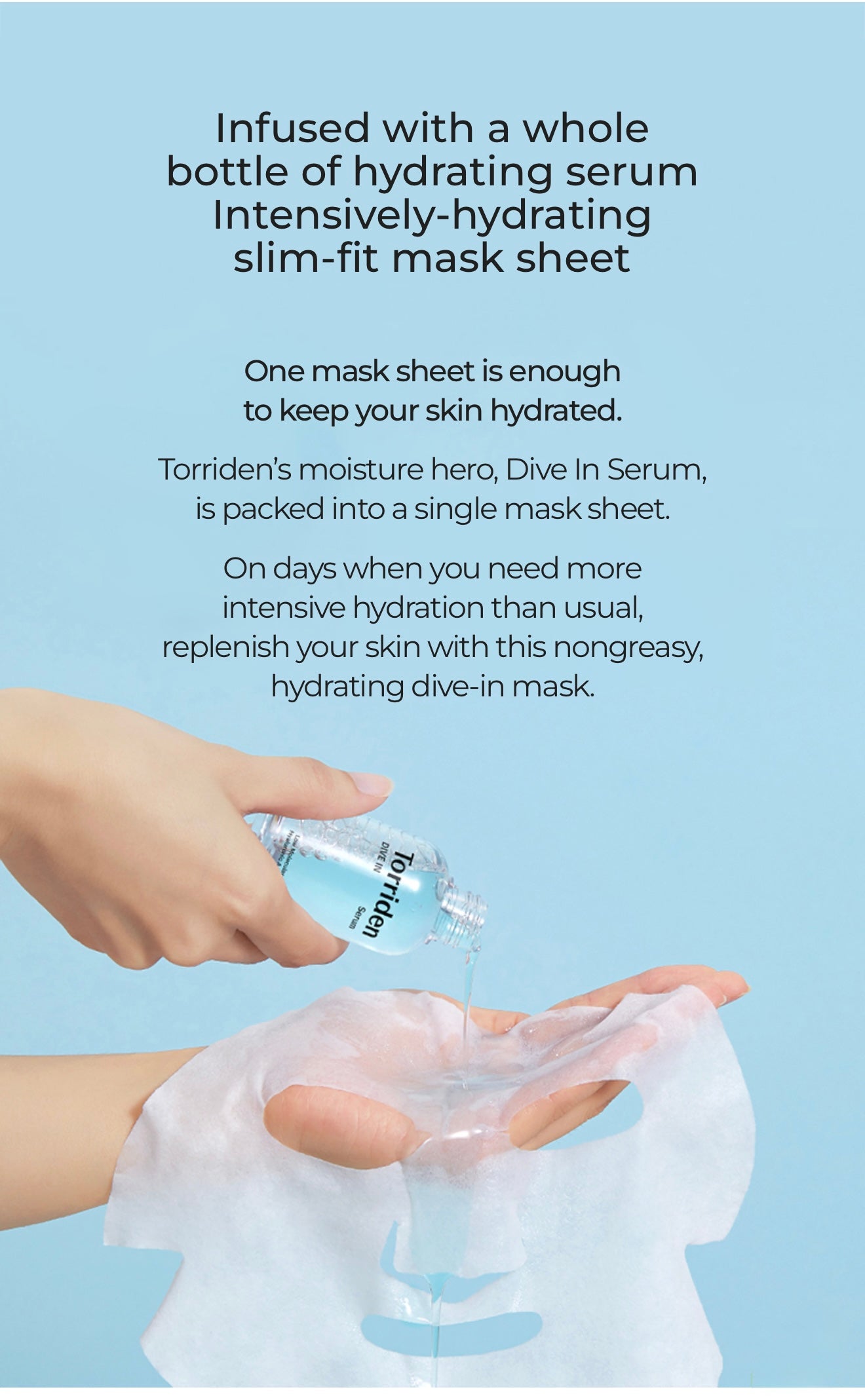 Torriden DIVE IN Hyaluronic Acid Facial Mask
