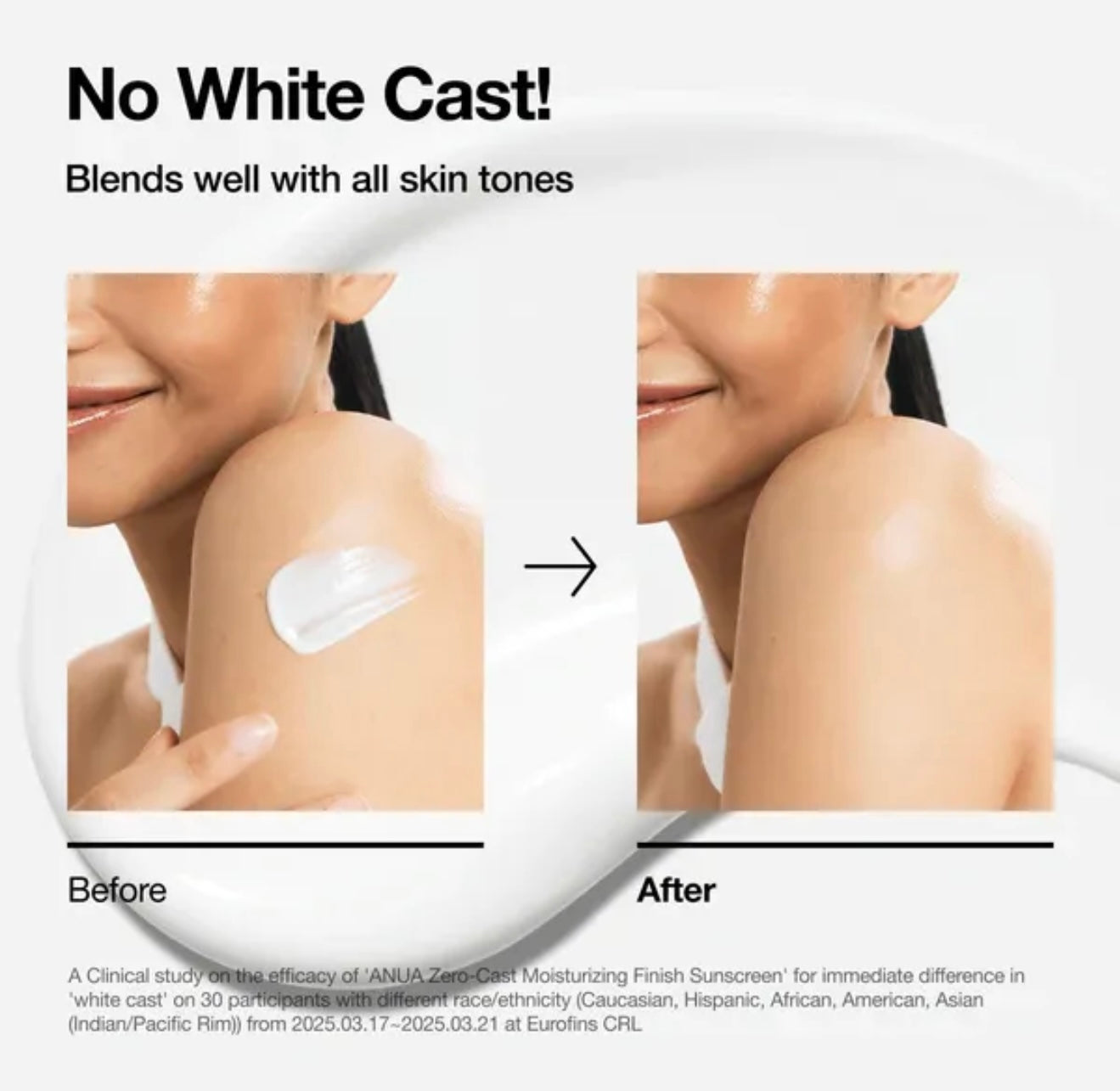 Anua Zero-Cast Moisturizing Finish Sunscreen