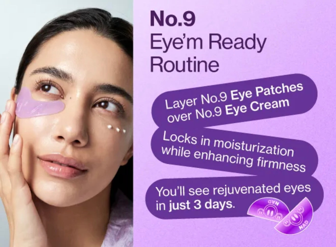 numbuzin No.9 NAD+ Collagen Under Eye Patches