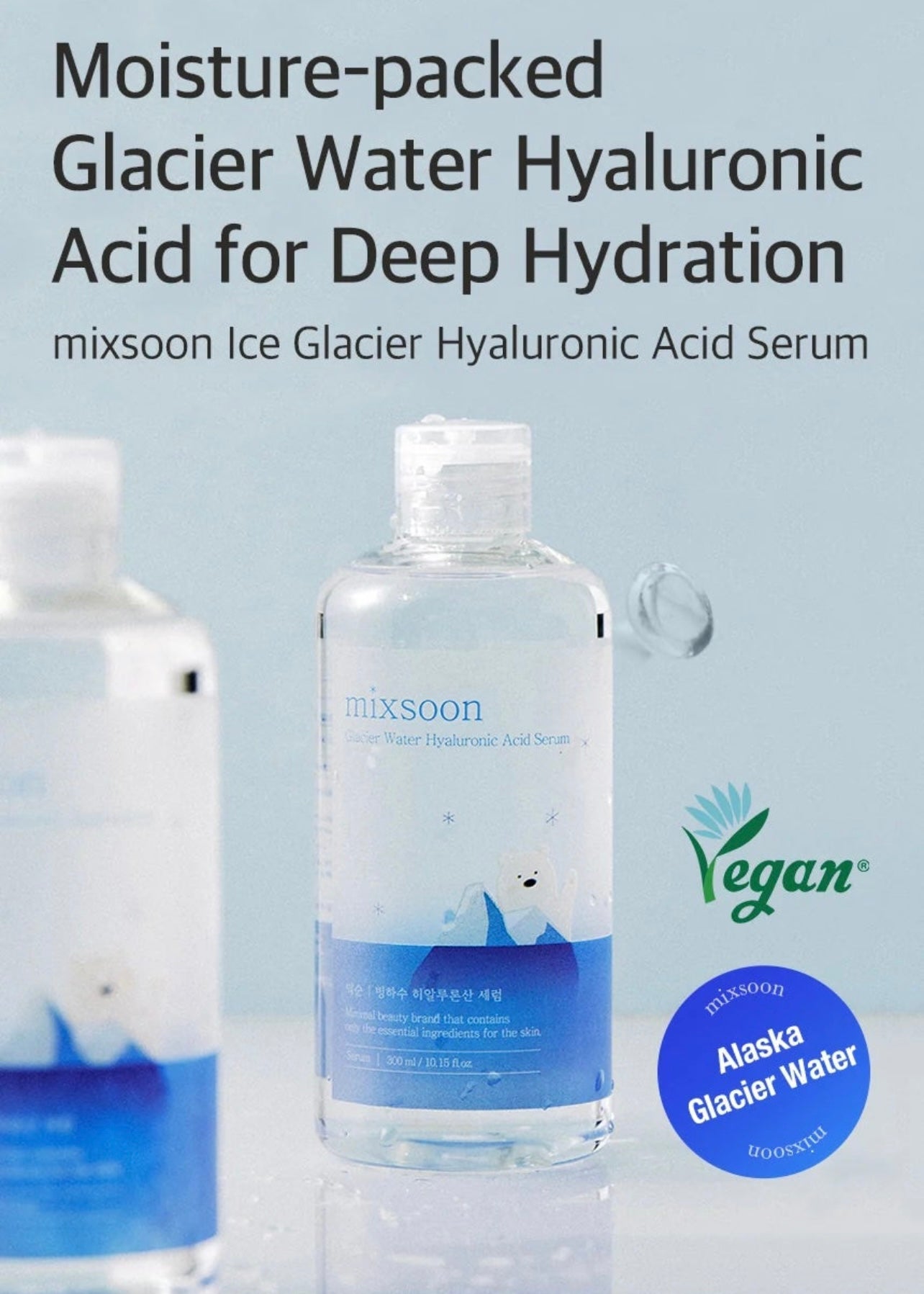Mixsoon Glacier Water Hyaluronic Acid Serum 300ml