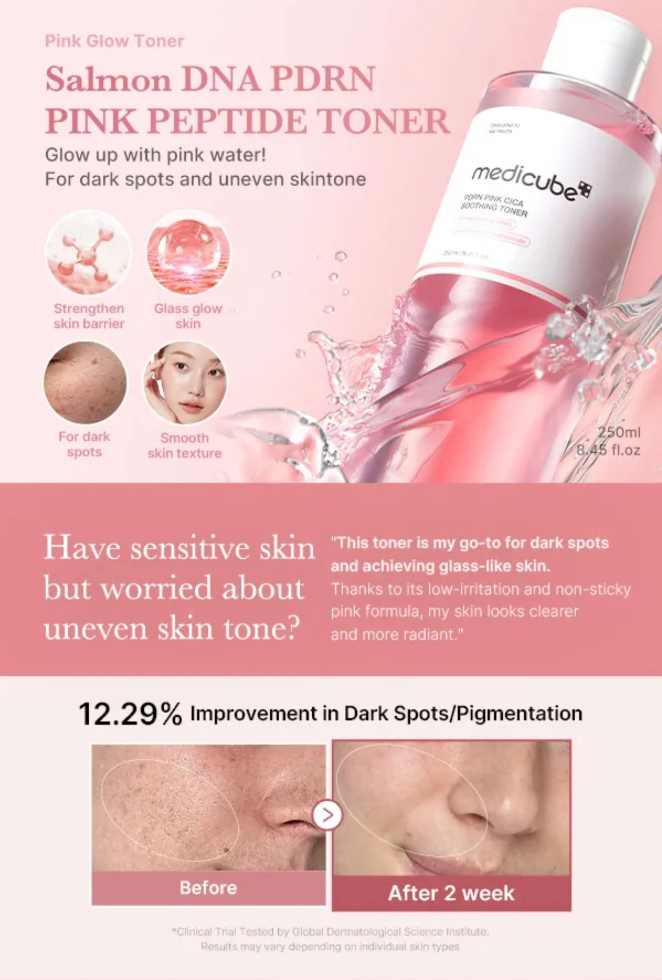 medicube PDRN Pink Cica Soothing Toner