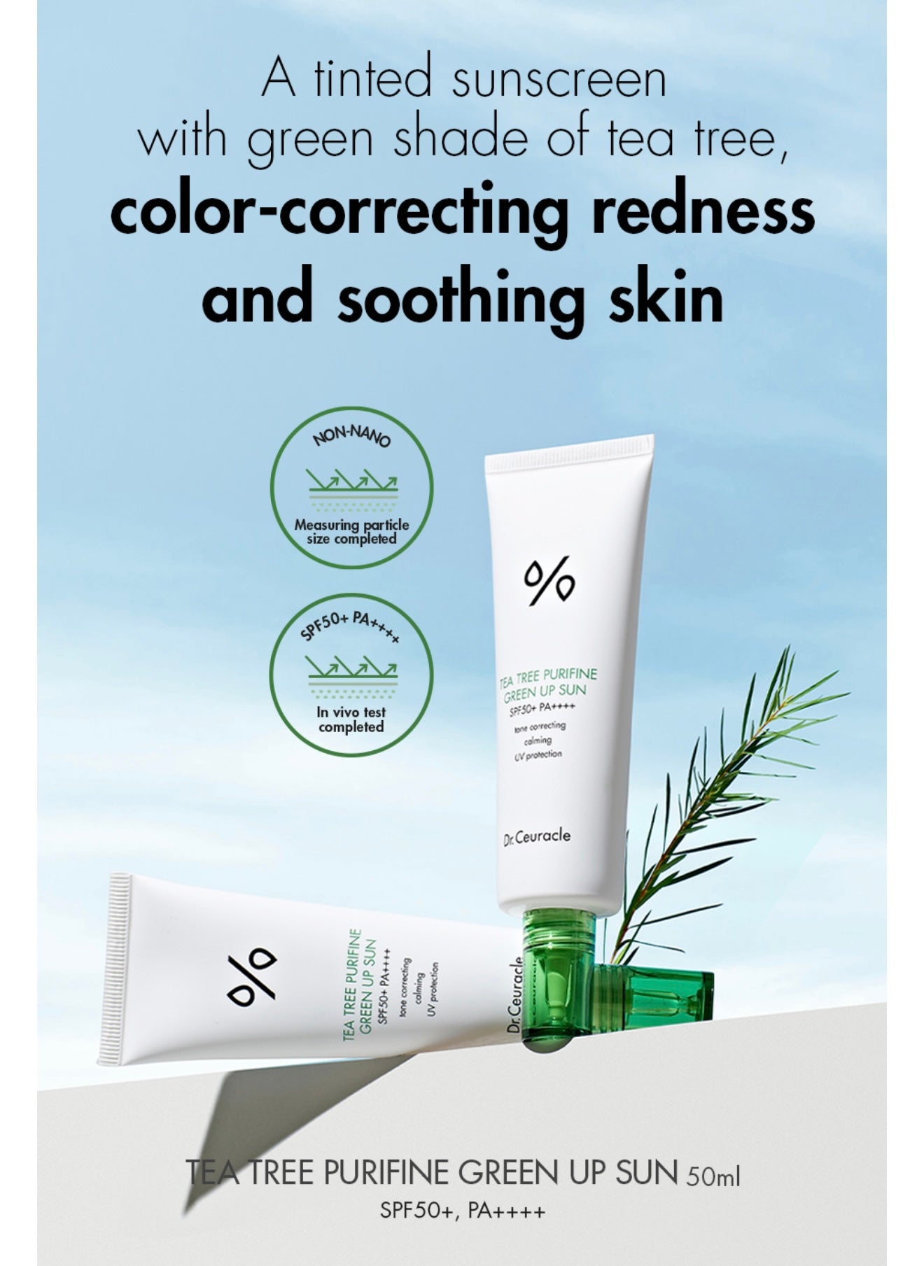 Dr.Ceuracle Tea Tree Purifine Green Up Sun