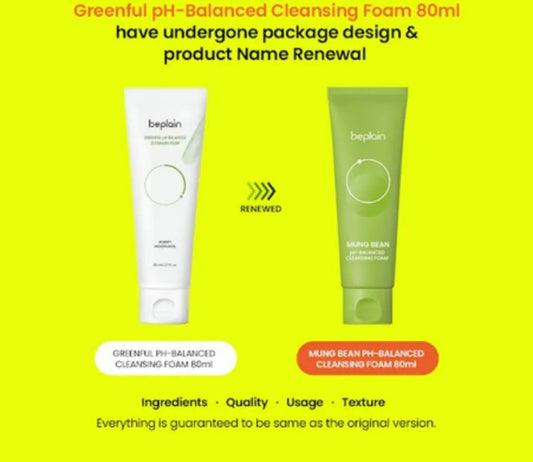 beplain Mung Bean Ph-balanced Cleansing Foam