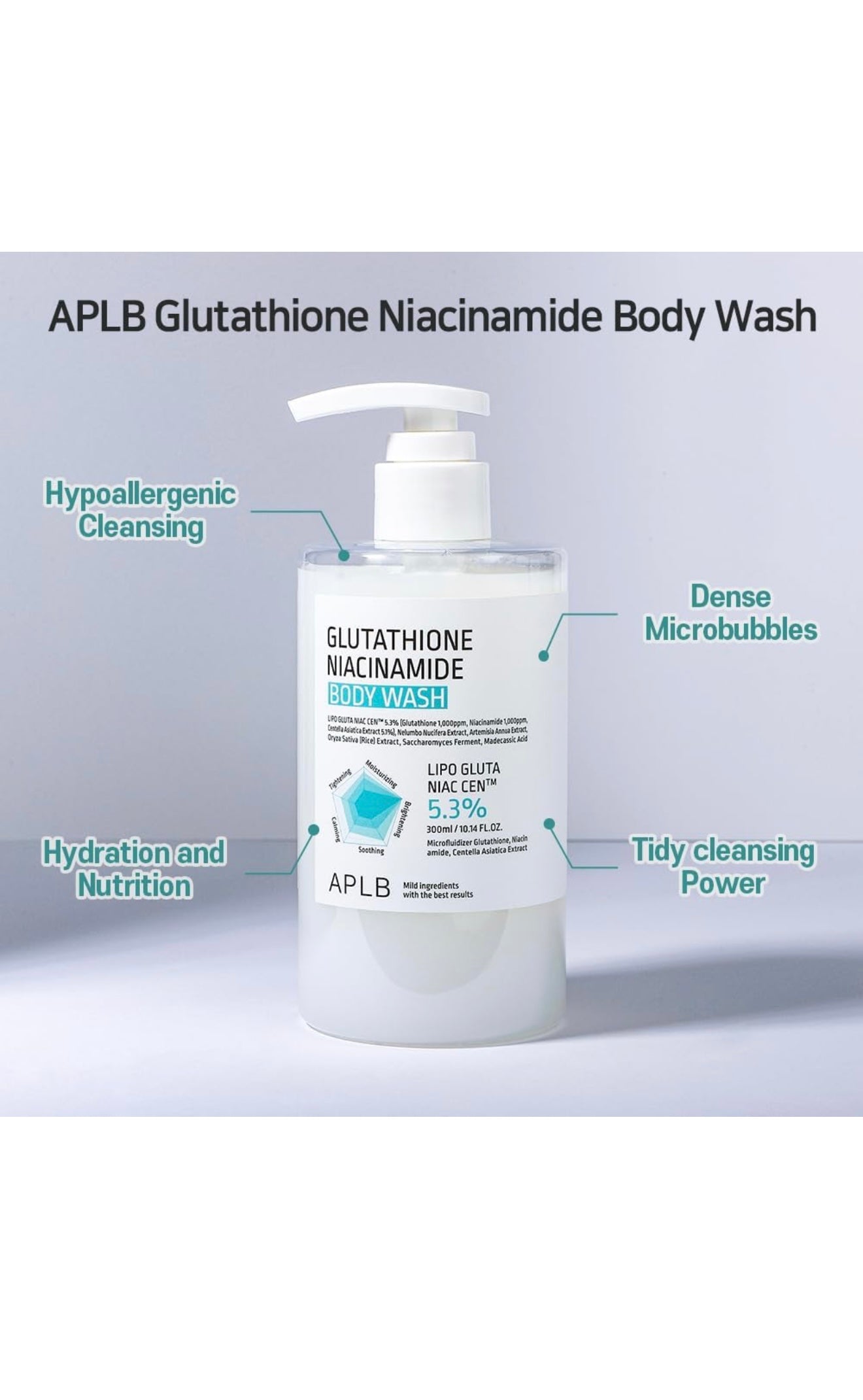 APLB Glutathione Niacinamide Body Wash
