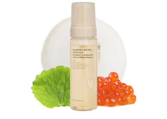 HEVEBLUE Salmon Caring Centella Bubble Cleanser