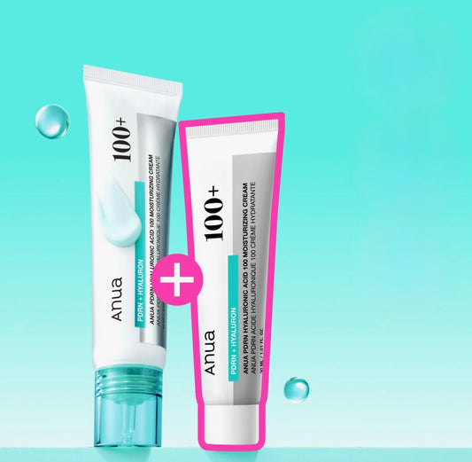 Anua PDRN Hyaluronic Acid 100 Moisturizing Cream 60ml Set (+30ml)