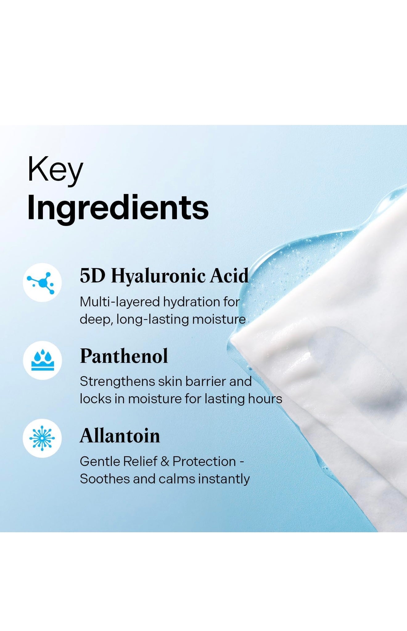 Torriden DIVE IN Hyaluronic Acid Facial Mask