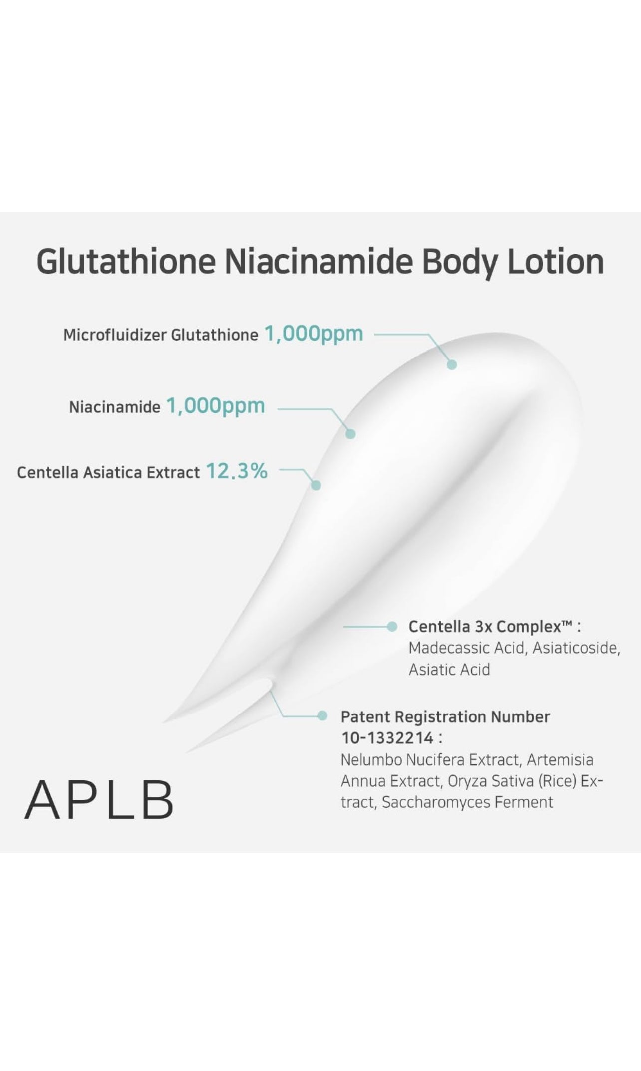 APLB Glutathione Niacinamide Body Lotion