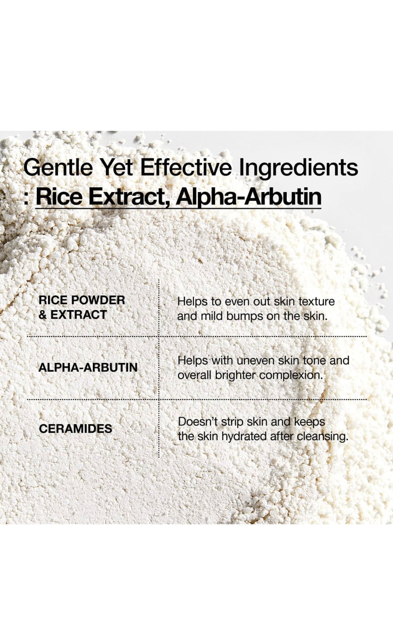 Anua Rice Enzyme Brightening Cleansing Powder