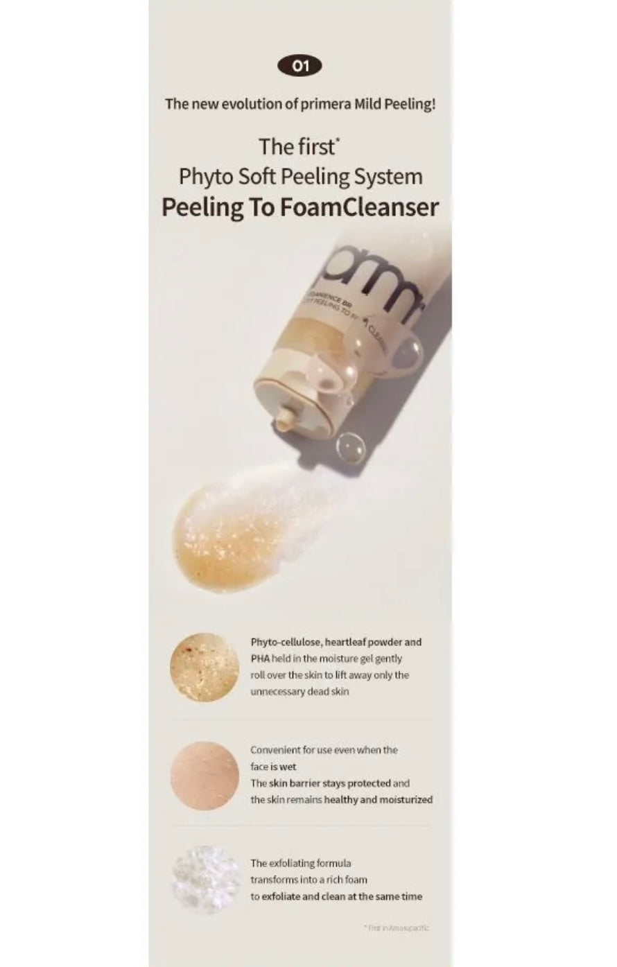 Primera Organience BR Soft peeling to foam Cleanser