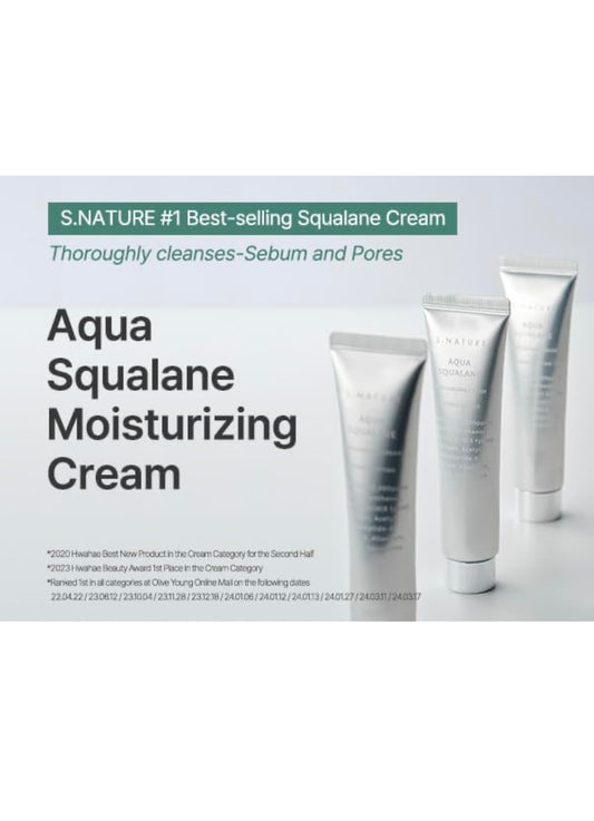S.NATURE Aqua Squalane Moisturizing Cream