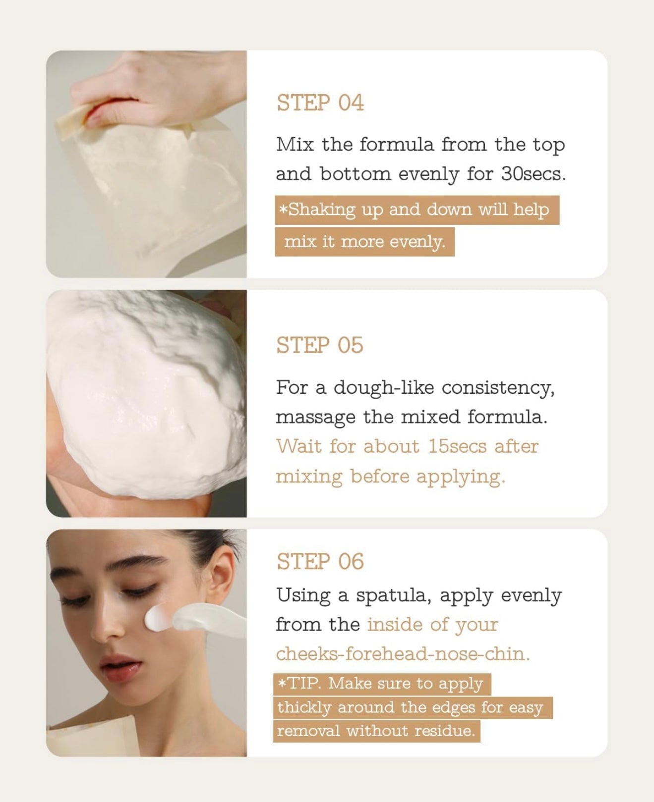 Fully Rice Dough Modeling Mask (4ea)