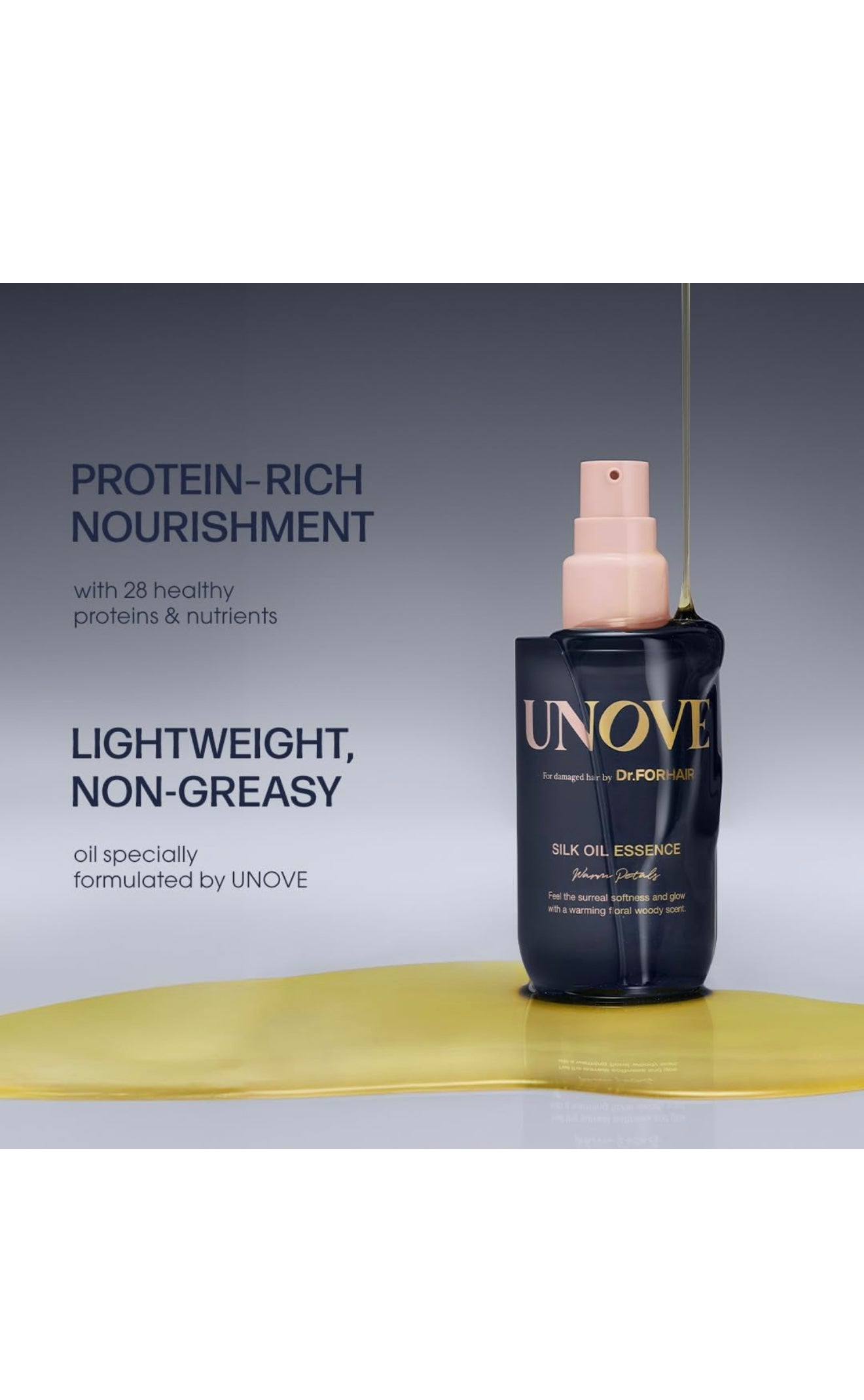 UNOVE Silk Oil Essence 70mL (Tender Bloom) Double Pack