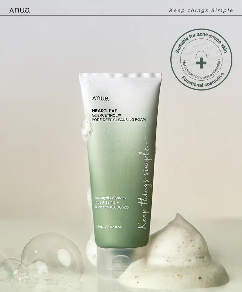 Anua Heartleaf Quercentinol Pore Deep Cleansing Foam 150ml