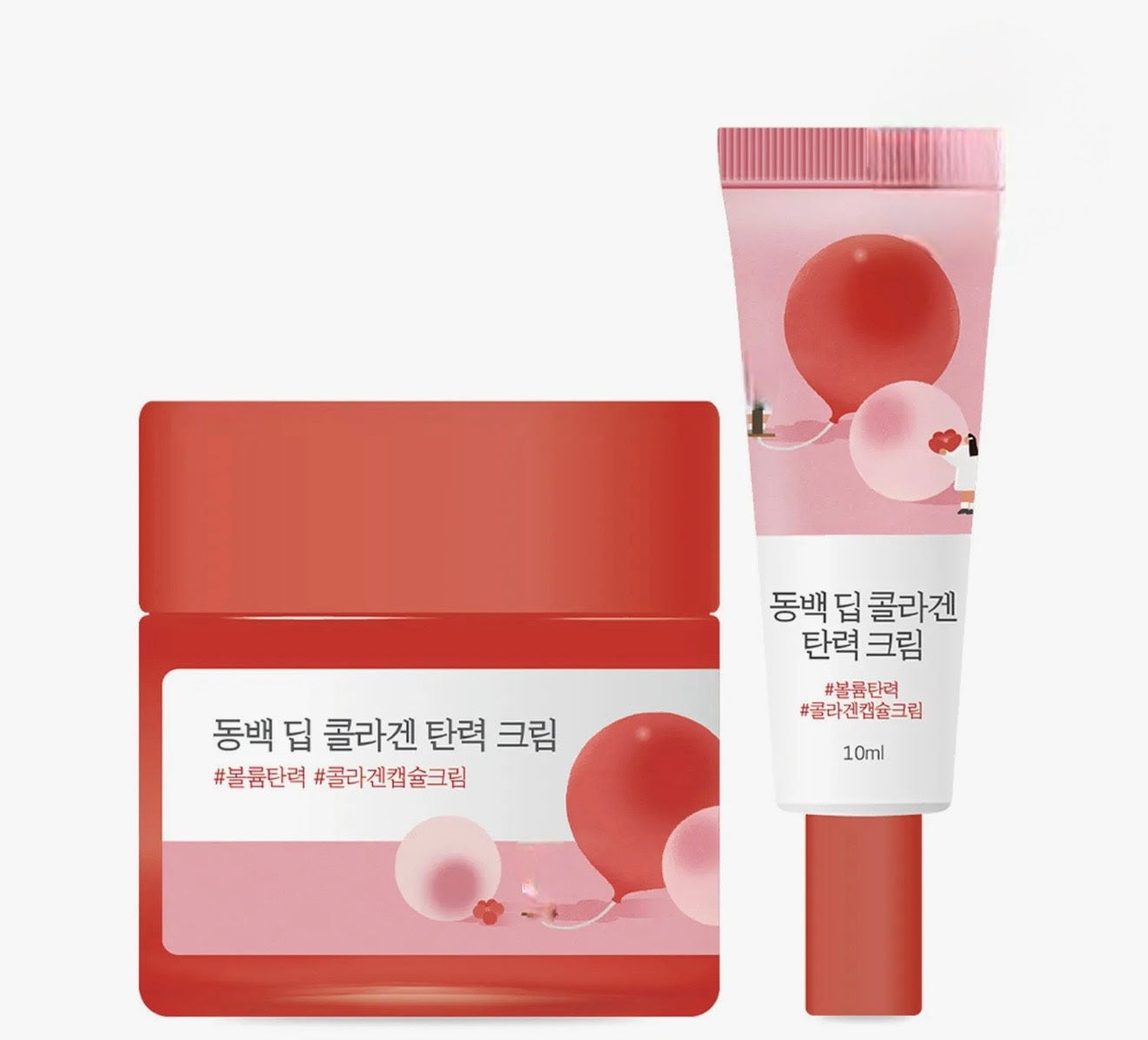 ROUND LAB Camellia Deep Collagen Firming Cream 50ml Set (+10ml)