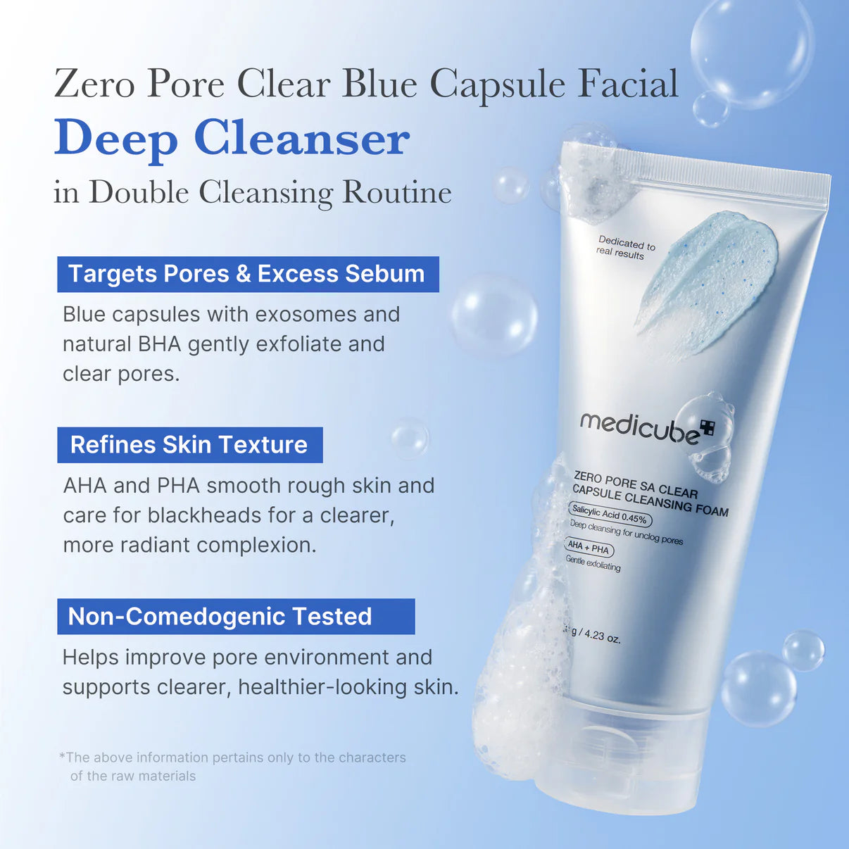 medicube Zero Pore SA Capsule Cleansing Foam