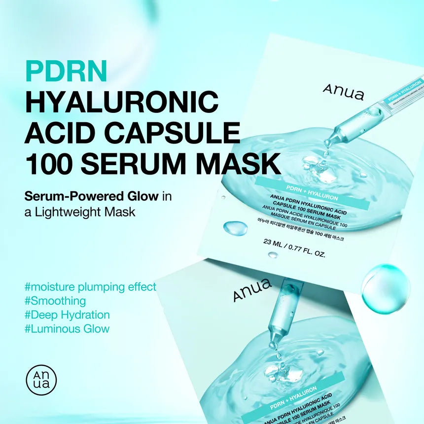 Anua PDRN Hyaluronic Acid Capsule 100 Serum Mask Sheet