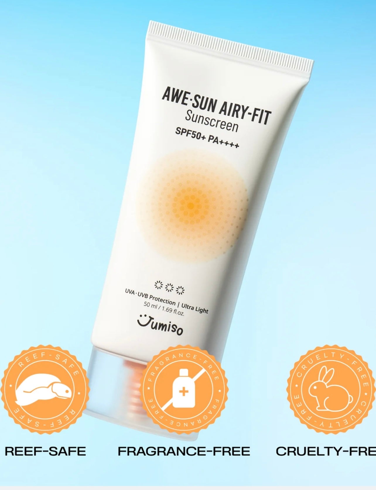 Jumiso Awe-Sun Airy-Fit Sunscreen (SPF50+ PA++++)