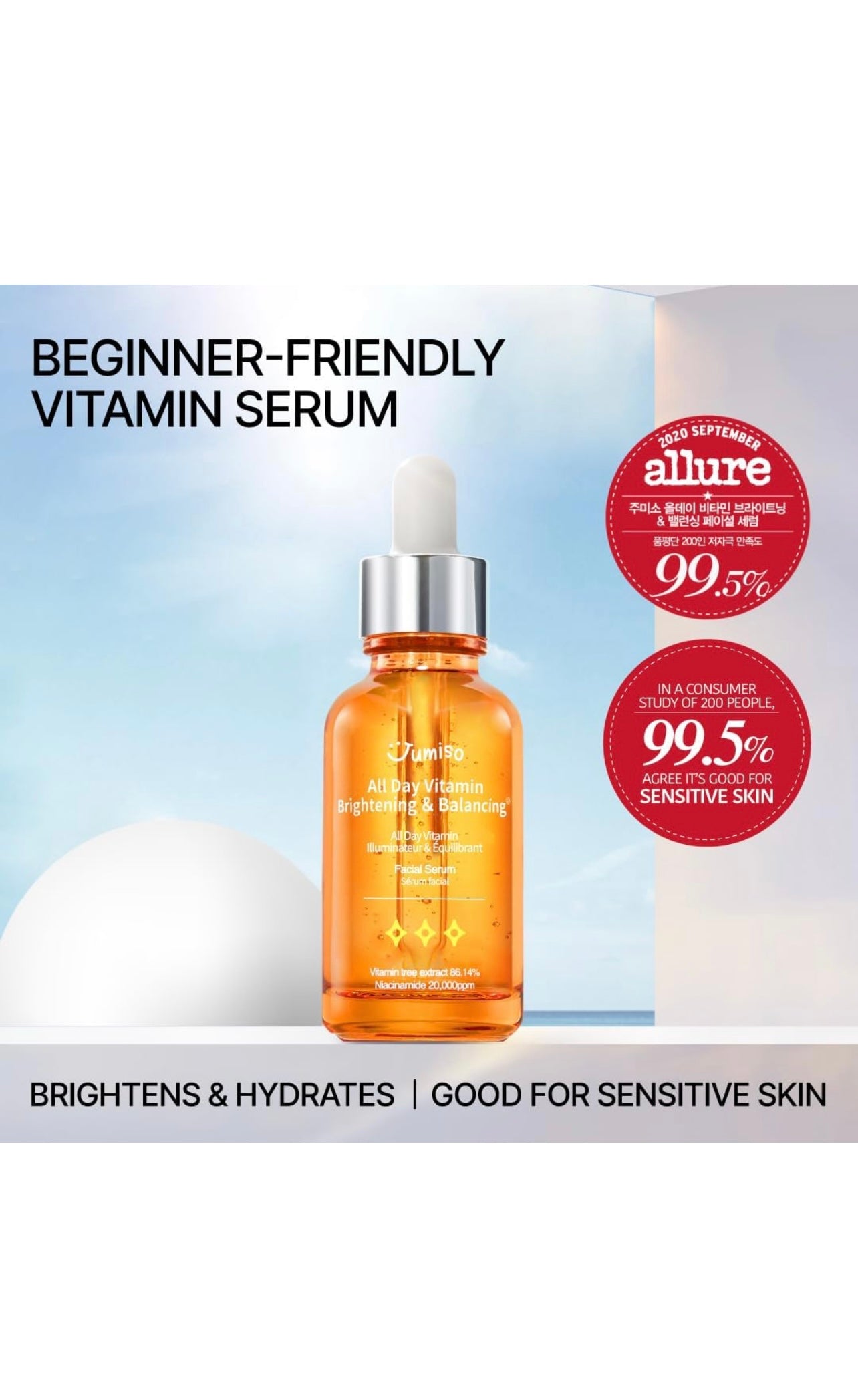 Jumiso All Day Vitamin Brightening & Balancing Facial Serum