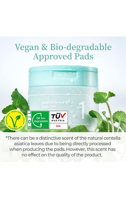 **BOGO** Numbuzin no.1 Centella Re-leaf Green Toner Pad