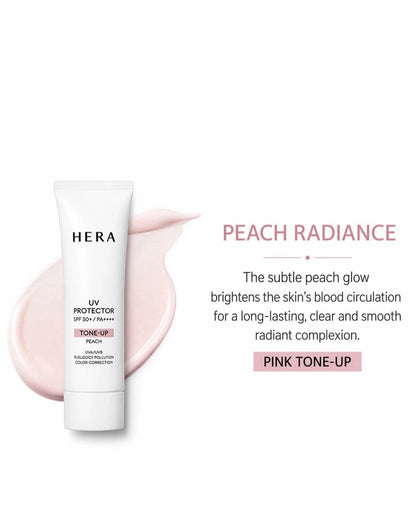 Hera UV Protector Tone-up Peach SPF 50+ Sunscreen