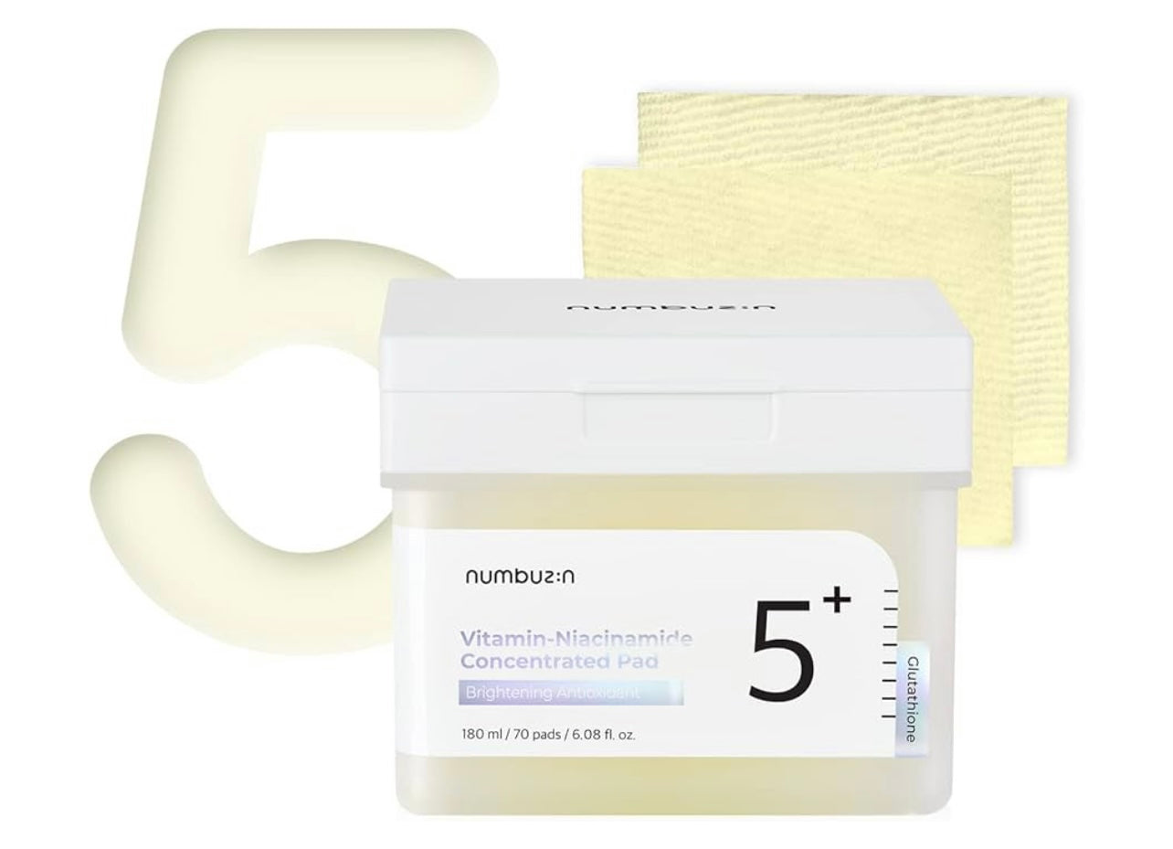 Numbuzin No.5+ Vitamin-Niacinamide Concentrated Pad (70 pads)