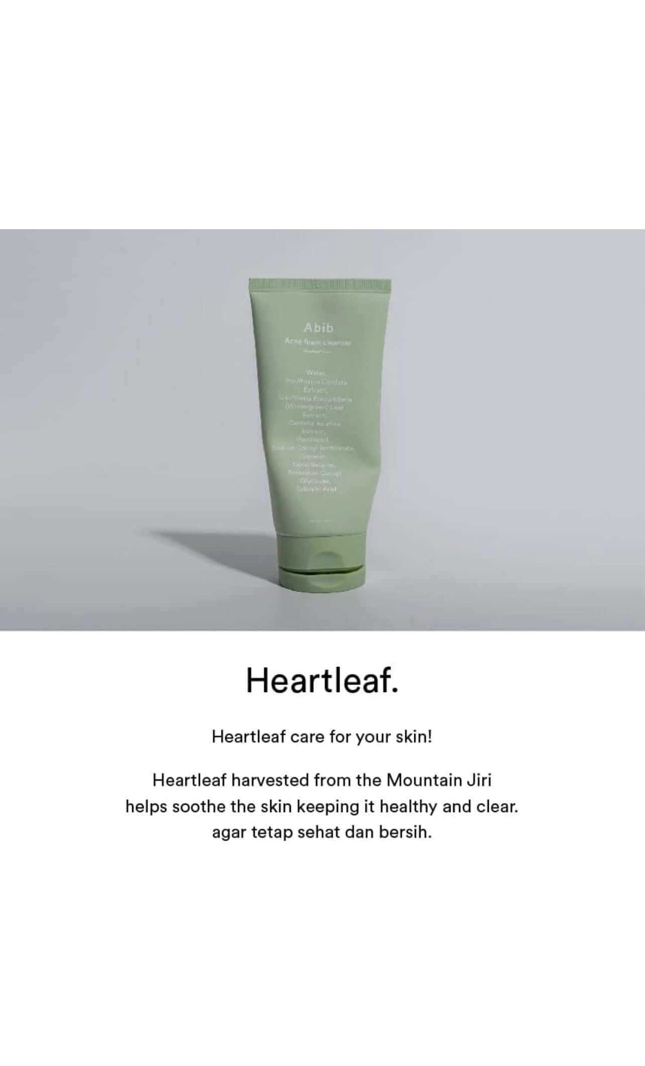 Abib Heartleaf Acne Foam Cleanser