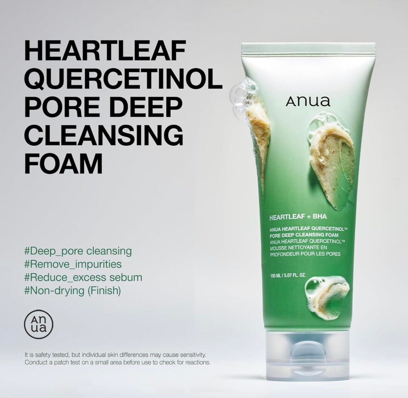 Anua Heartleaf Pore Cleansing Foam Double Set + Gift Mini