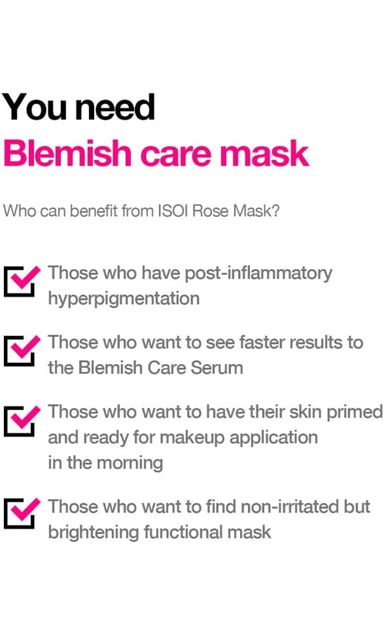 ISOI - Bulgarian Rose Blemish Care Mask (5 sheets)