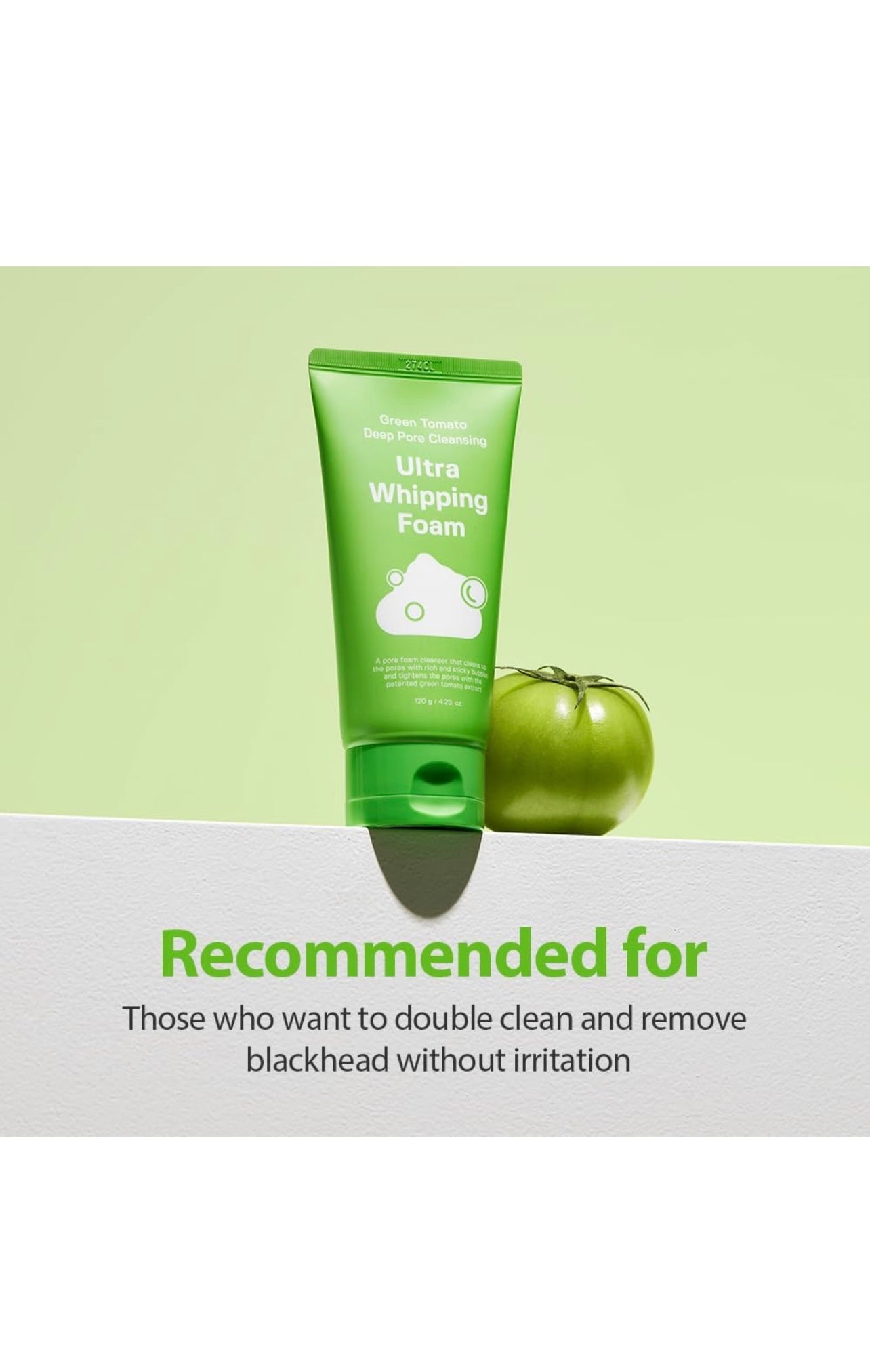 SUNGBOON EDITOR Green Tomato Deep Pore Cleansing Ultra Whipping Foam