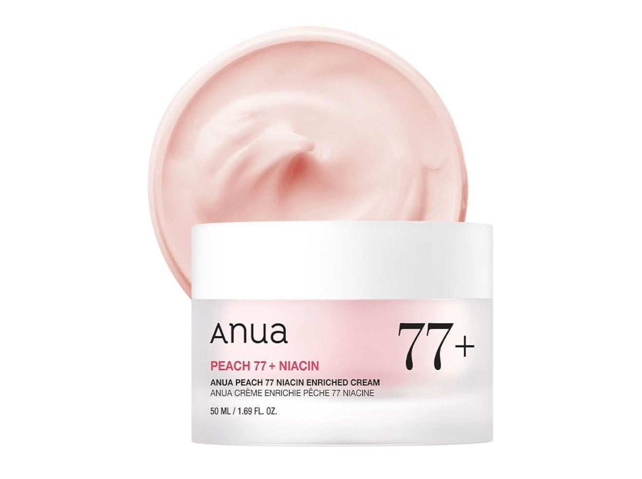 Anua Peach 77 Niacin Enriched Cream 50ml set (+Serum 10ml)