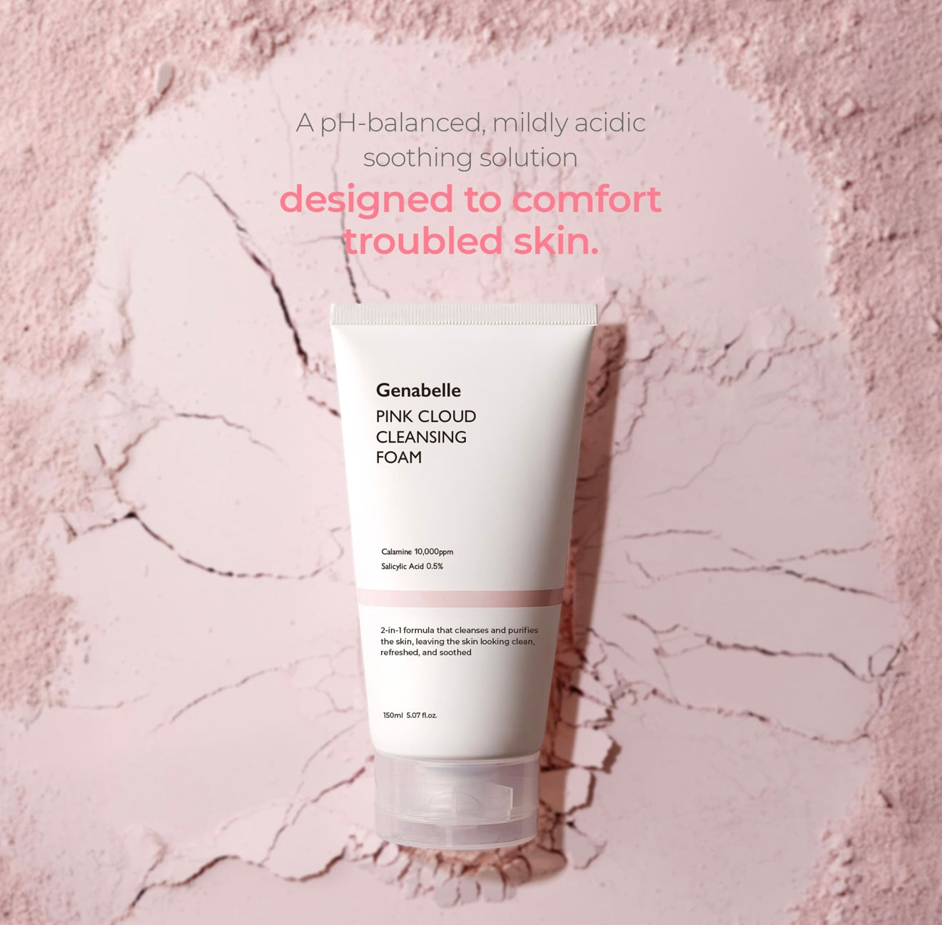 Genabelle Pink Cloud Cleansing Foam