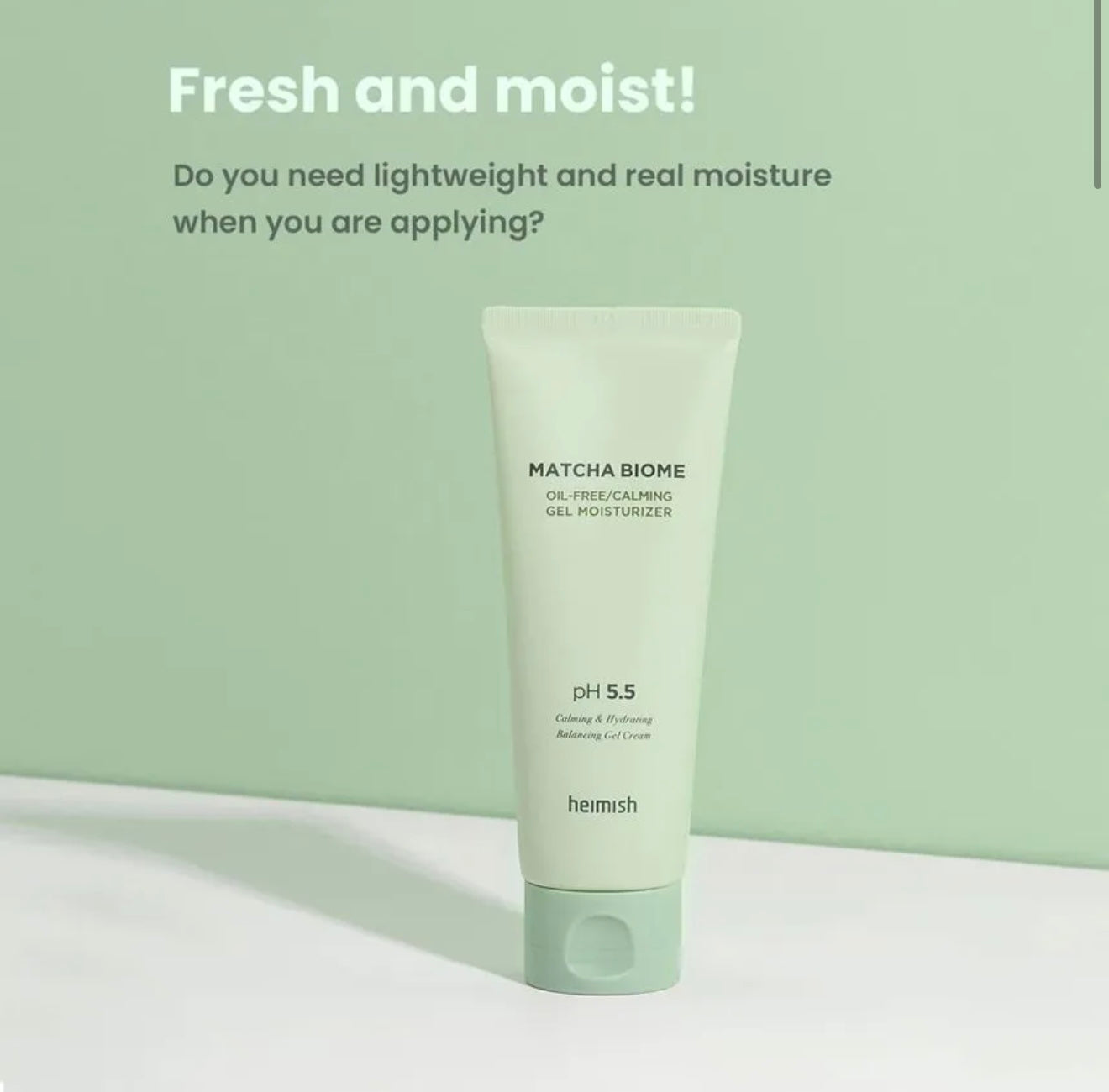 heimish Matcha Biome Oil-Free Calming Gel Moisturizer