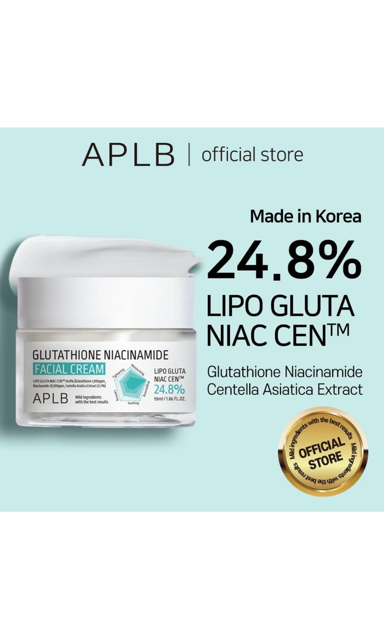 APLB Glutathione Niacinamide Facial Cream