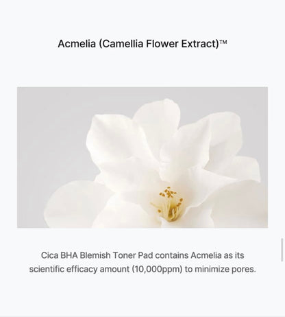 celimax JI WOGAE Cica BHA Blemish Toner Pad