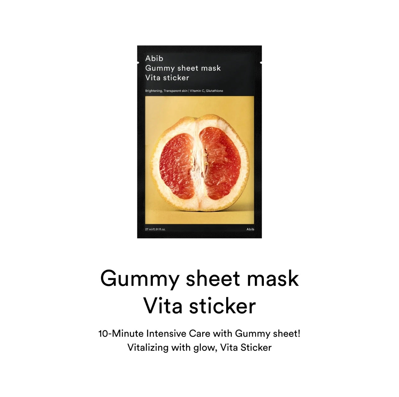 ABIB Gummy sheet mask
Vita sticker (10 sheets)