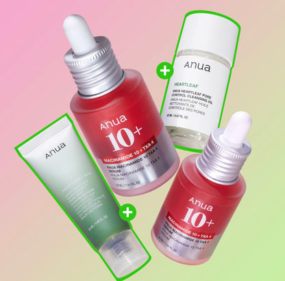 Anua Niacinamide 10 TXA 4 Serum x 2 + Cleansing Duo