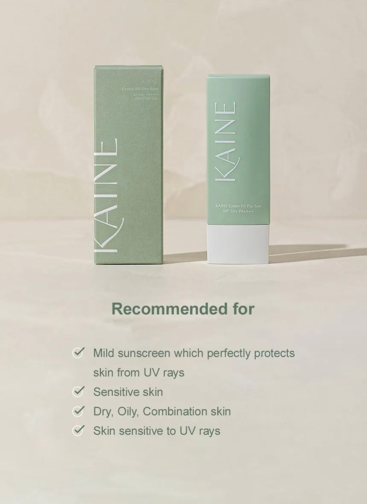 KAINE Green Fit Pro Sun SPF 50+ Sunscreen