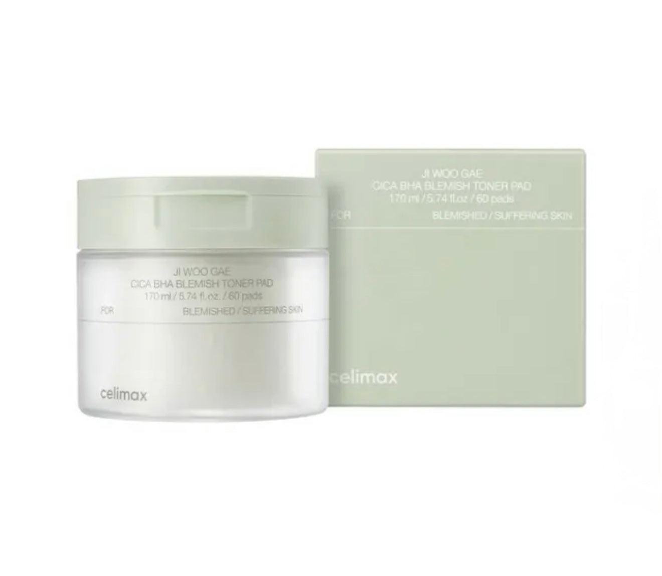 celimax JI WOGAE Cica BHA Blemish Toner Pad