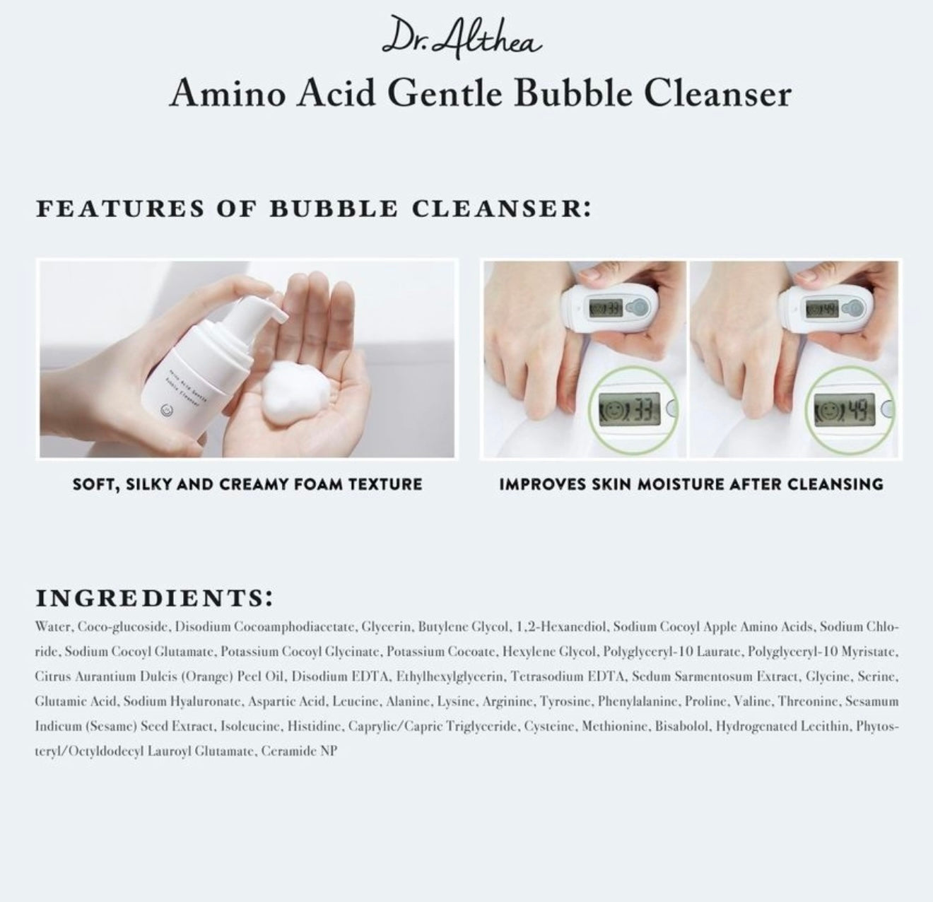 Dr.Althea Amino Acid Gentle Bubble Cleanser