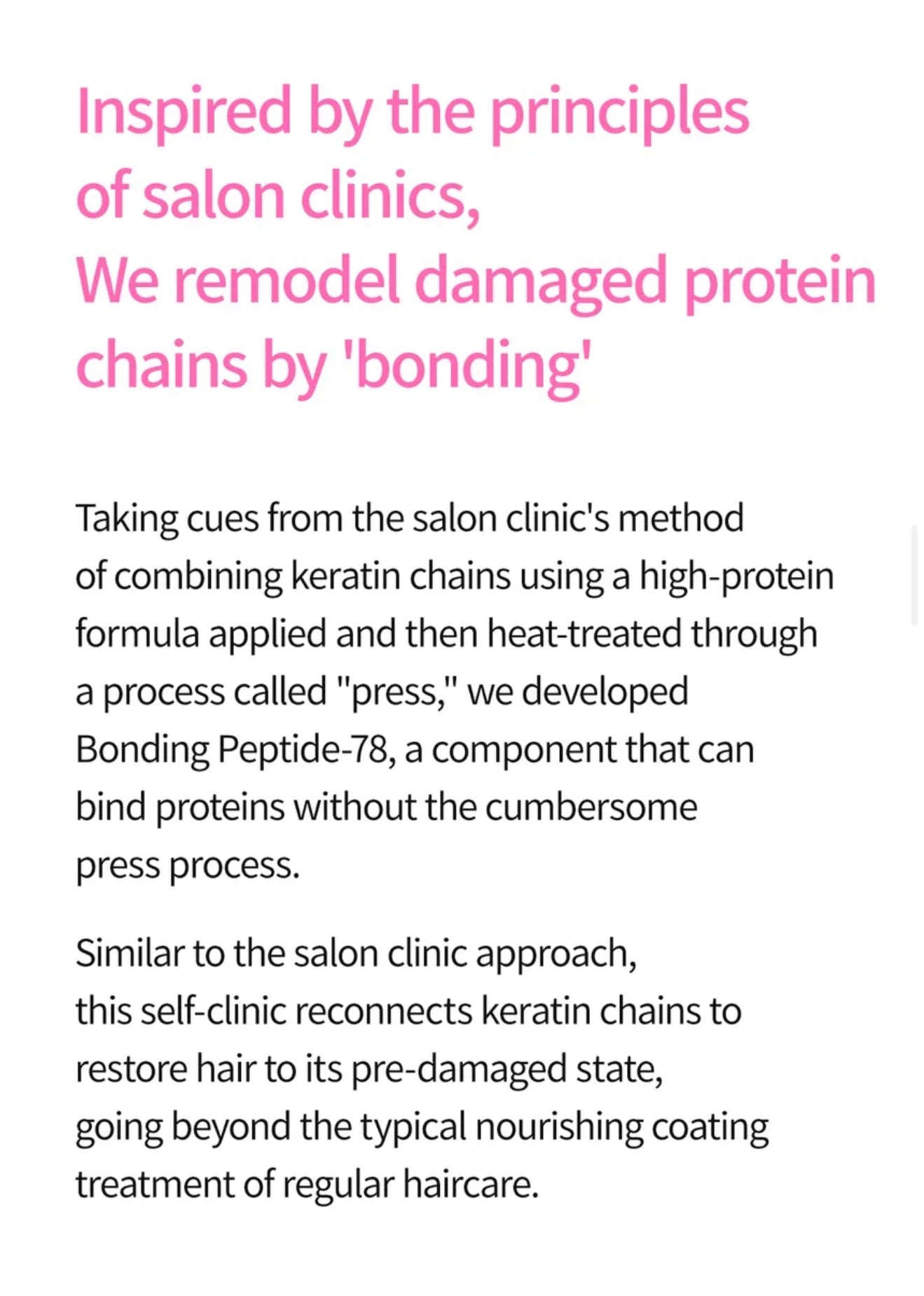 Dr. Melaxin Bondex Clinic II, Bondex Protein Bonding Remodeling Clinic