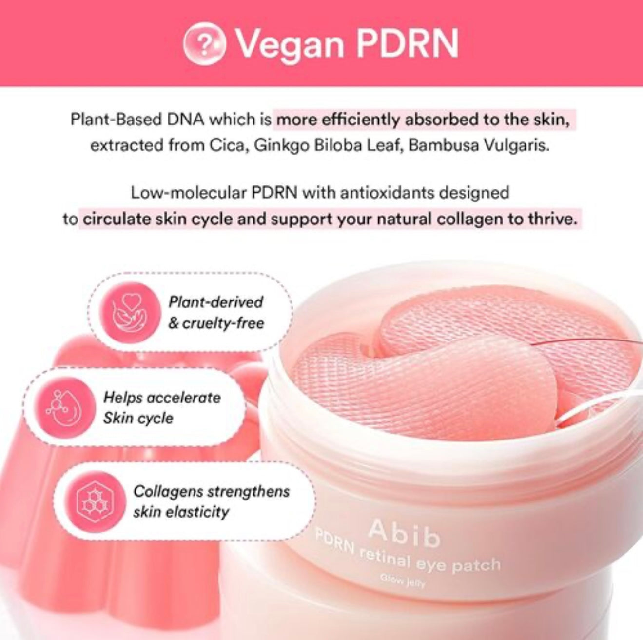 Abib PDRN Retinal Eye Patch Glow Jelly