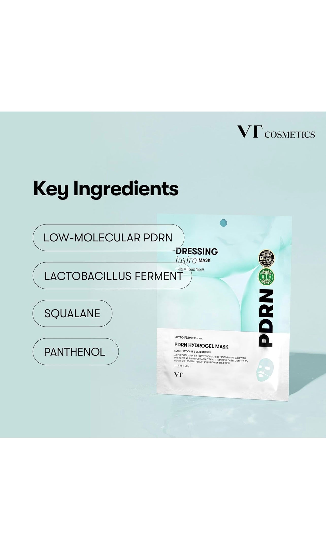 VT PDRN Hydrogel Mask 4 pcs