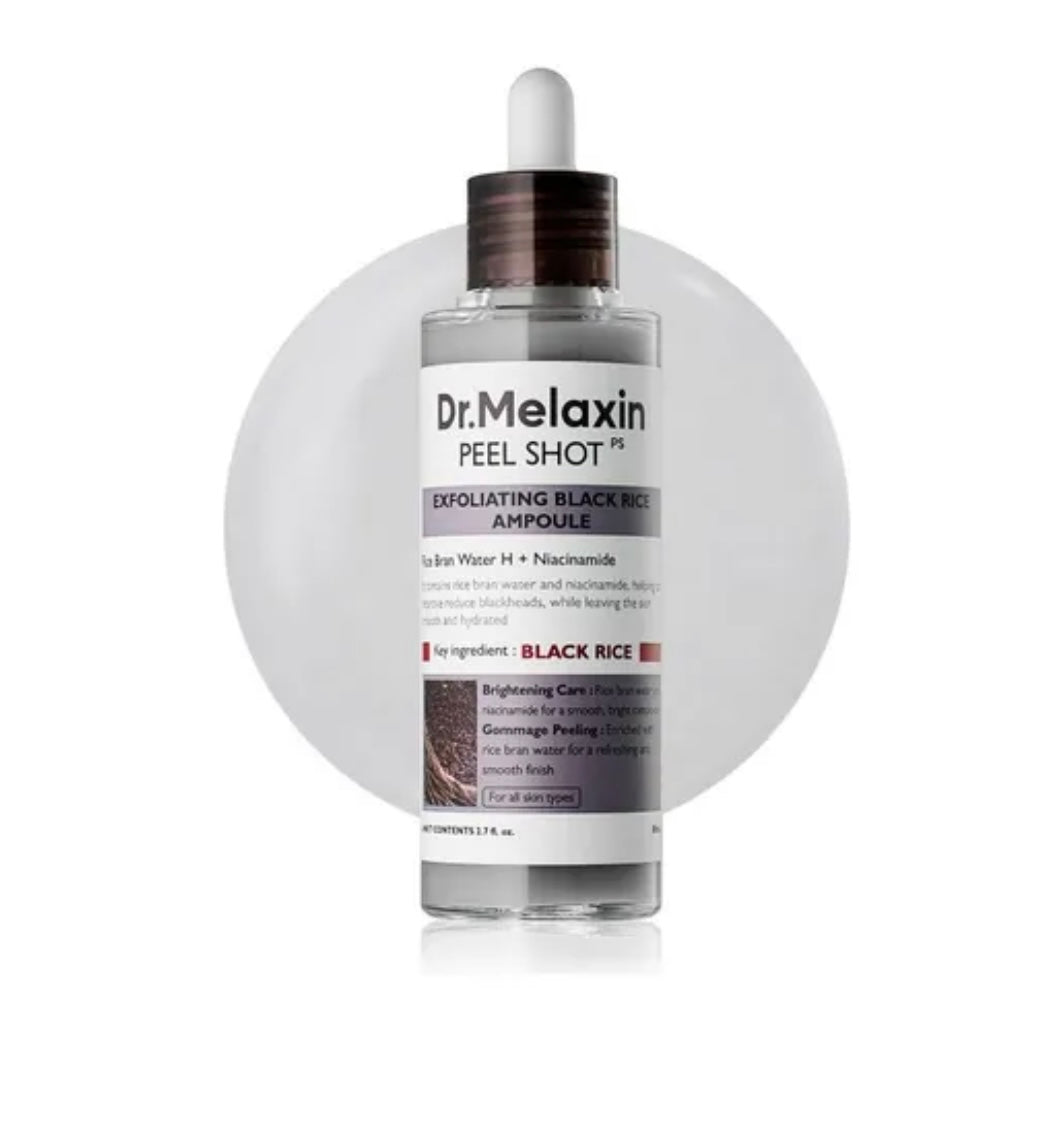 Dr. Melaxin Peel Shot Exfoliating Black Rice Ampoule