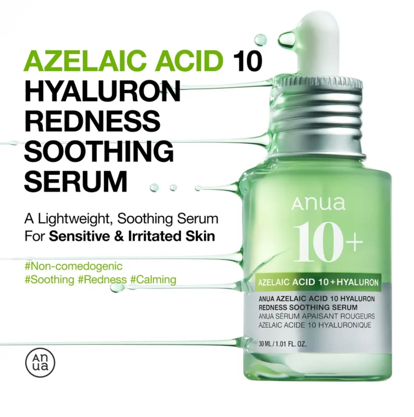 Anua Azelaic Acid 10 Hyaluron Redness Soothing Serum
