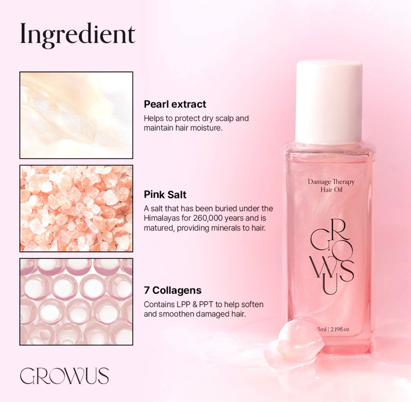 Growus Damage Therapy Hair Oil
