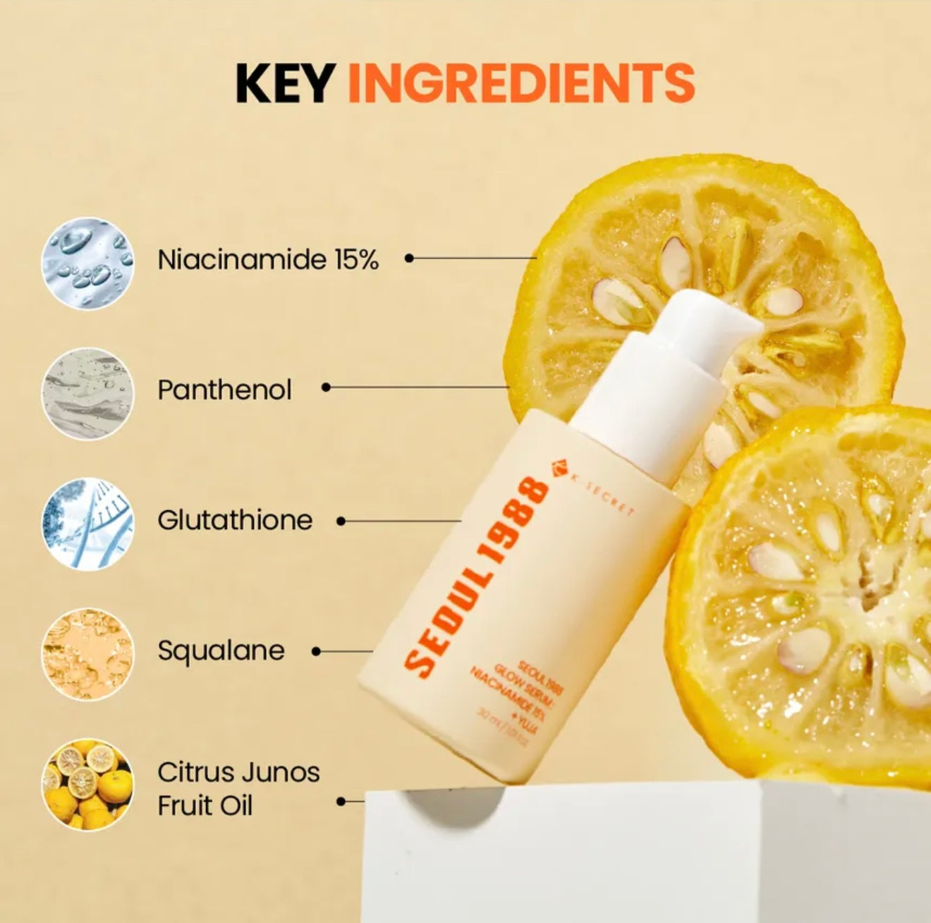 KSECRET SEOUL 1988 Glow Serum : Niacinamide 15% + Yuja