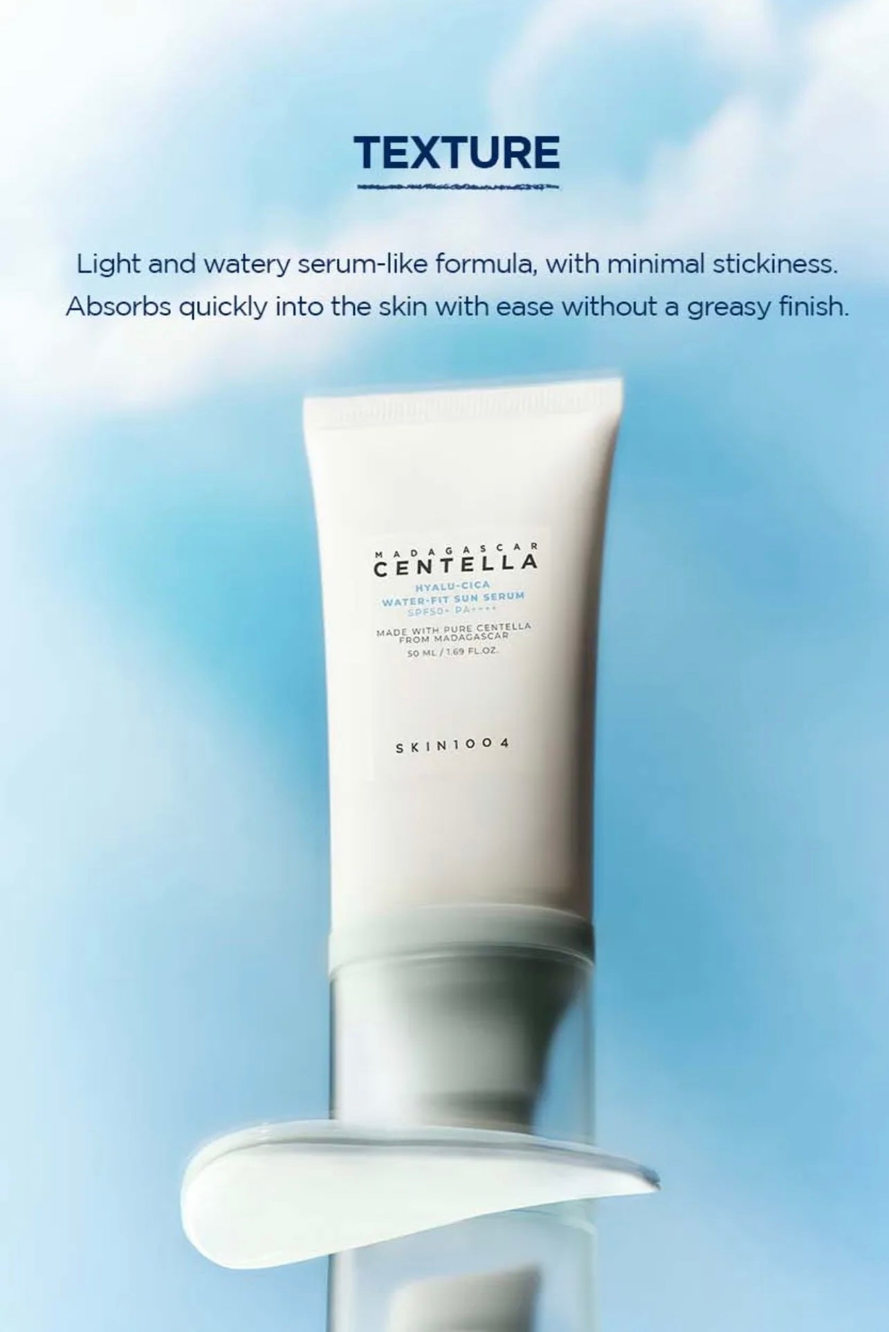 SKIN1004 Madagascar Centella Hyalu-Cica Water-Fit Sun Serum Twin Pack (SPF50+ PA++++)